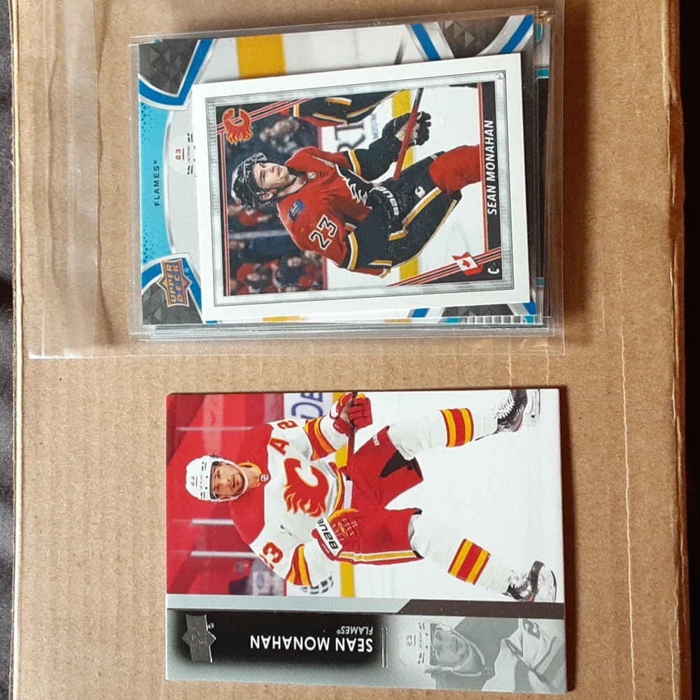 Sean Monahan Calgary Flames NHL Hockey Trading Cards & Sticker X 11